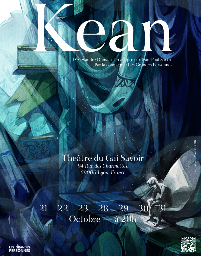 Affiche de Kean par la compagnie les Grandes Personnes